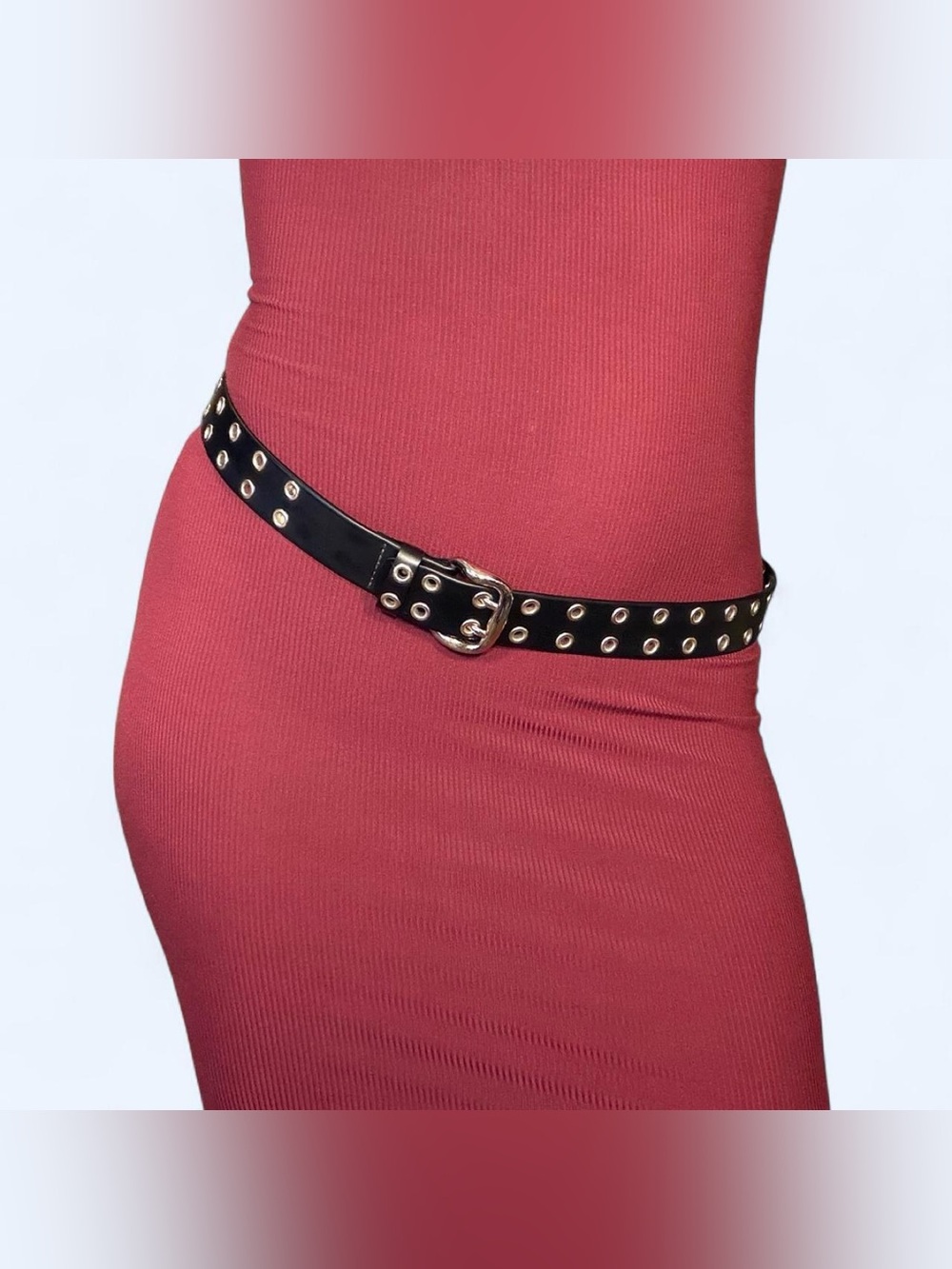 Goth Emo Black Grommet Belt!